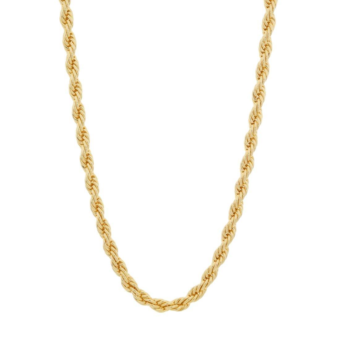 King Ice 8mm Rope Chain - Gold - GOLD